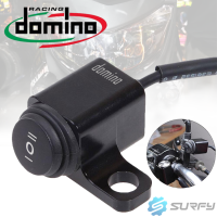 Domino Mini Driving Light Left Switch Left Mirror Mount 3 Way Hazard Fog Light ON OFF ON Switch Left Mirror Surfy Motorcycle