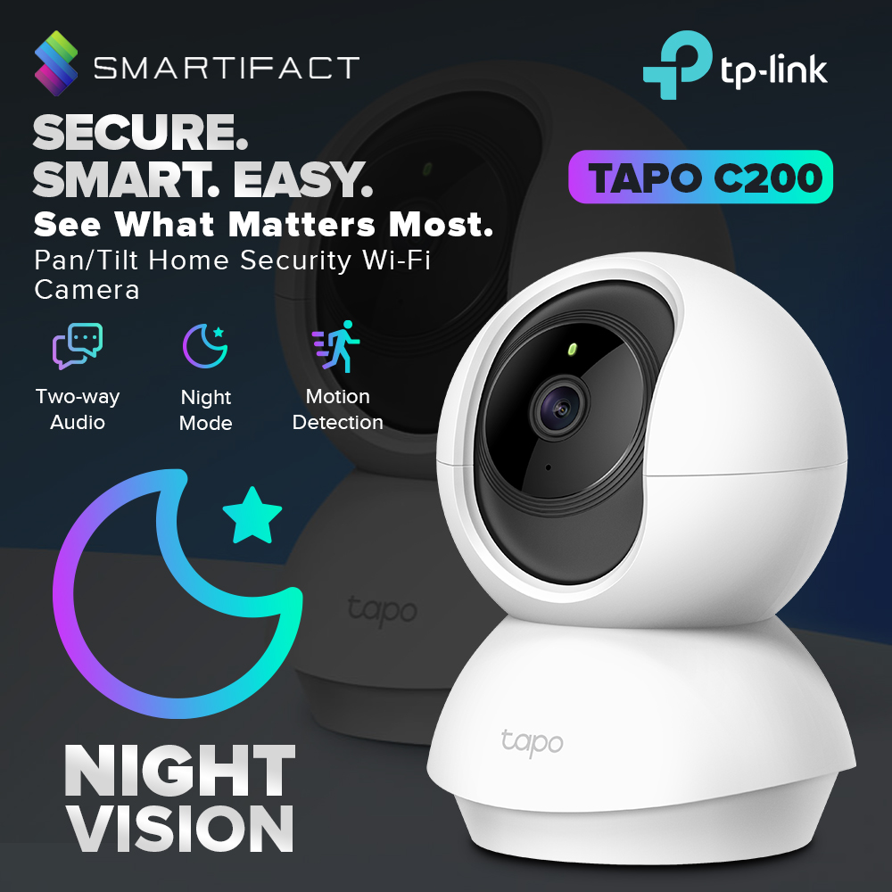 TPLINK TAPO C200 PAN/TILT HOME SECURITY CAMERA W/ NIGHT VISION | TP-Link