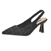 Venalisa Womens High Heels Pointed Shoes 3 inches Suitable For Office Leisure Travel Korean Version Sandals