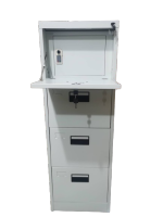 VERTICAL 4 LAYERS STEEL FILING CABINET WITH DIGITAL SAFETY VAULT