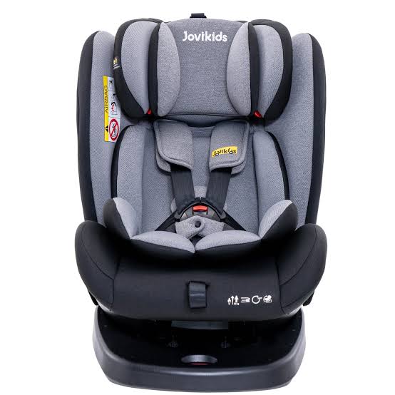 Jovikids Angela Isofix with Top Tether 360 Degree Swivel isofix Car Seat Ece R44 Group 0/1/2/3 0-12 Years Old with ICC Sticker