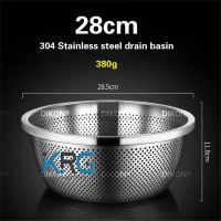 Food Strainers Basin Makapal Stainless Steel Strainer Big Colander Kitchen Accessories Food Grade Drainer Basin
