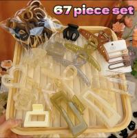 80 piece set of hair accessories high ponytail grab clip headband thick rubber band hair loop bow tie hair clip hair clip womens hair clip