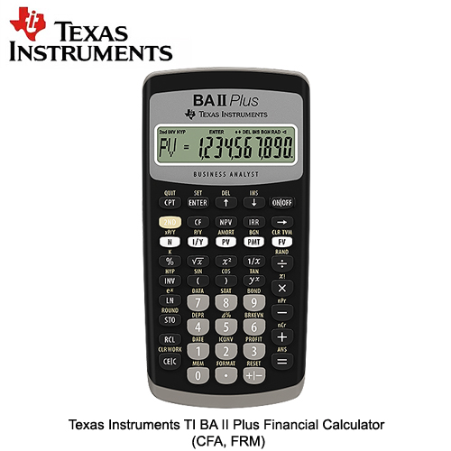 Texas Instruments TI BA II Plus Financial Calculator (CFA FRM)