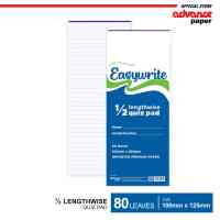 Easywrite Quiz Pad 1/2 Lengthwise 2 pads