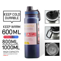 800ml/1 Liter Tumbler for hot and cold thumblers for kids Adult thermos hot water 24 hrs vacuum flask Double Wall Vacuum Insulated 304 Stainless Steel water bottle Drink Bottles