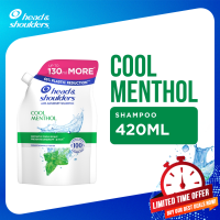 Head & Shoulders Shampoo Anti Dandruff Cool Menthol Hair Care 420ml Refill