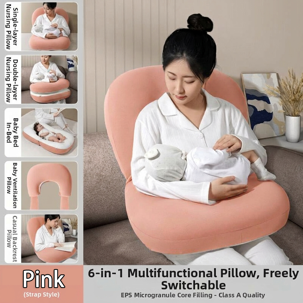 U-Shape Full Body Maternity Pillow with Cotton Cover Comfortable Sleep Support for Pregnant Women and Nursing