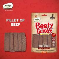 Dentalight Beefy Licious Premium Jerky Treat Real Meat Oven-Roasted 70g