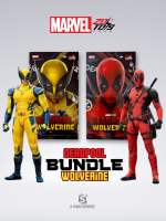 Authentic ZD Toys Marvel Studios Deadpool and Wolverine 1/10 Scale Action Figures