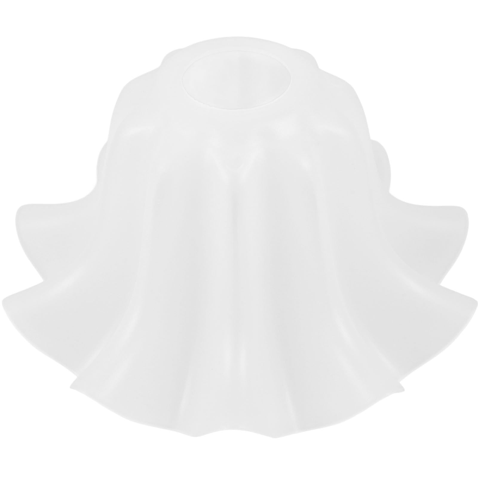 E27 White Acrylic Bell Orchid Lampshade Dining Room Hanging Light Wall Lamp Shade Chandelier Replacement