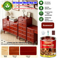 GOOTI Newly Upgraded High Gloss Wood Wax Oil Anti-corrosion Wood Paint Furniture Renovation Paint Mold Proof Waterproof Varnish For Wood Indoor Outdoor Use Natural Ingredient