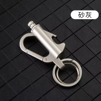 [🇵🇭 24h Delivery] Dollyy 3 In 1 Match Lighter Key Chain Bottle Opener 10000 Times Bullet-shaped Cigarette Lighter Mini Retro Ten Thousand Metal Waterproof Survival Outdoor Gift
