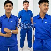 INTAL SCRUBSUIT 033 Elite MATIYAGA Zip-Up Sports Collar Cargo 6-Pocket Unisex Quality Scrubs