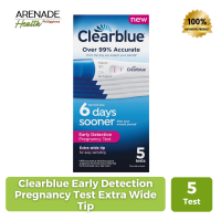 Clearblue Early Detection Pregnancy Test Extra Wide Tip (5 Test)