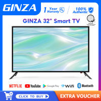 GINZA SMART TV 32 Inch Bluetooth TV flat screen smart tv sale 32 INCH LED TV