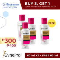 BUY 3 Gynepro Ultra Protection Feminine Wash 60ml Get 1 FREE Gynepro Ultra Protection Feminine Wash 60ml (Save P95)