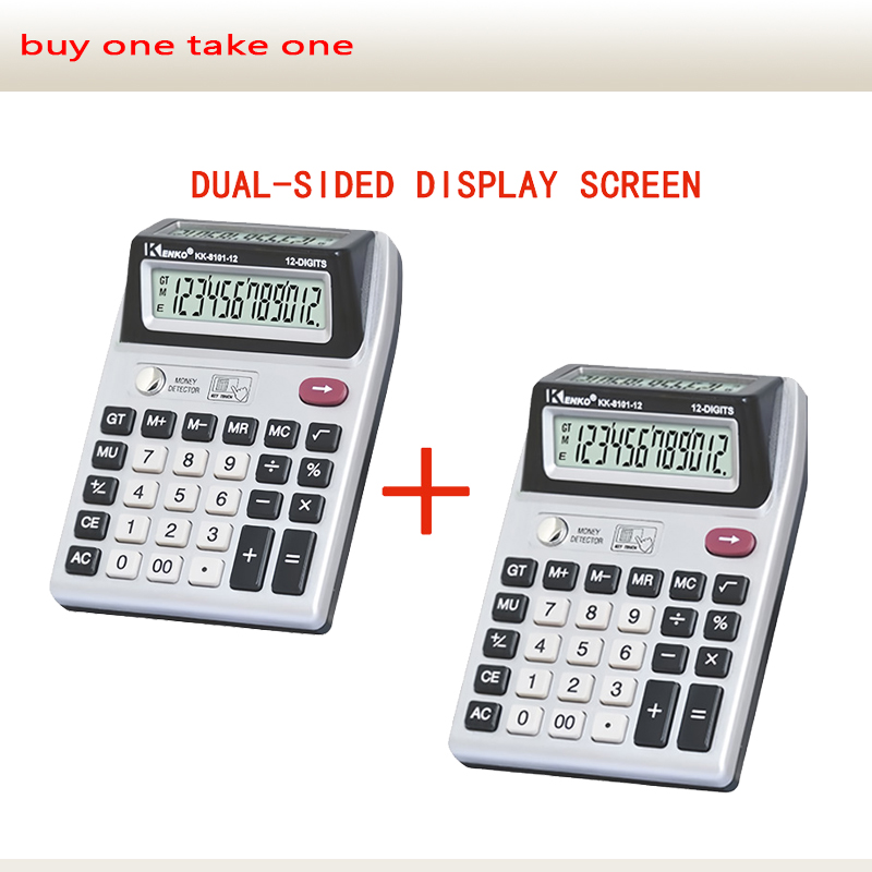 12 Digit Electronic Calculator Dual Display with Money Detector Desktop Calculators for Office Accounting