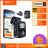 Vantrue E360 Plus Dash Cam with 360° GPS WiFi 24H Parking Mode Voice Control Touch Screen