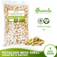 Greenola Pistachio Roasted and Salted with shell wholesale 250g|500|1kg