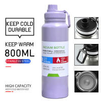 600/800/1000ML Tumbler for hot and cold water bottles tumblers for adult/kids 304 Stainless Steel buy 1 take 1 Flask Portable Thermos insulated tumbler Double Wall Vacuum Insulated