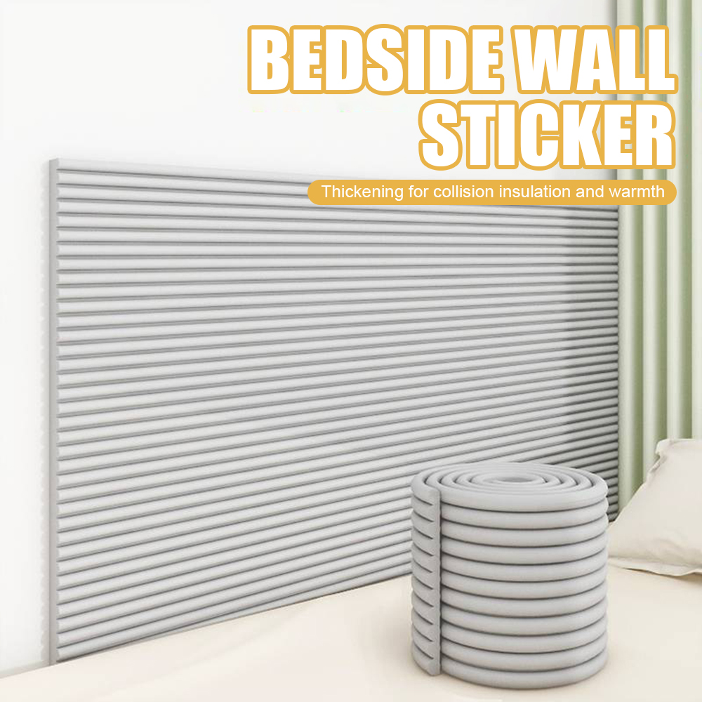 Anti-collision Soft Wall Stickers Tatami Soft Bedside Wall Pads Childrens Baby Table Corner Protector Protection Upholstered Wall Panels Headboard