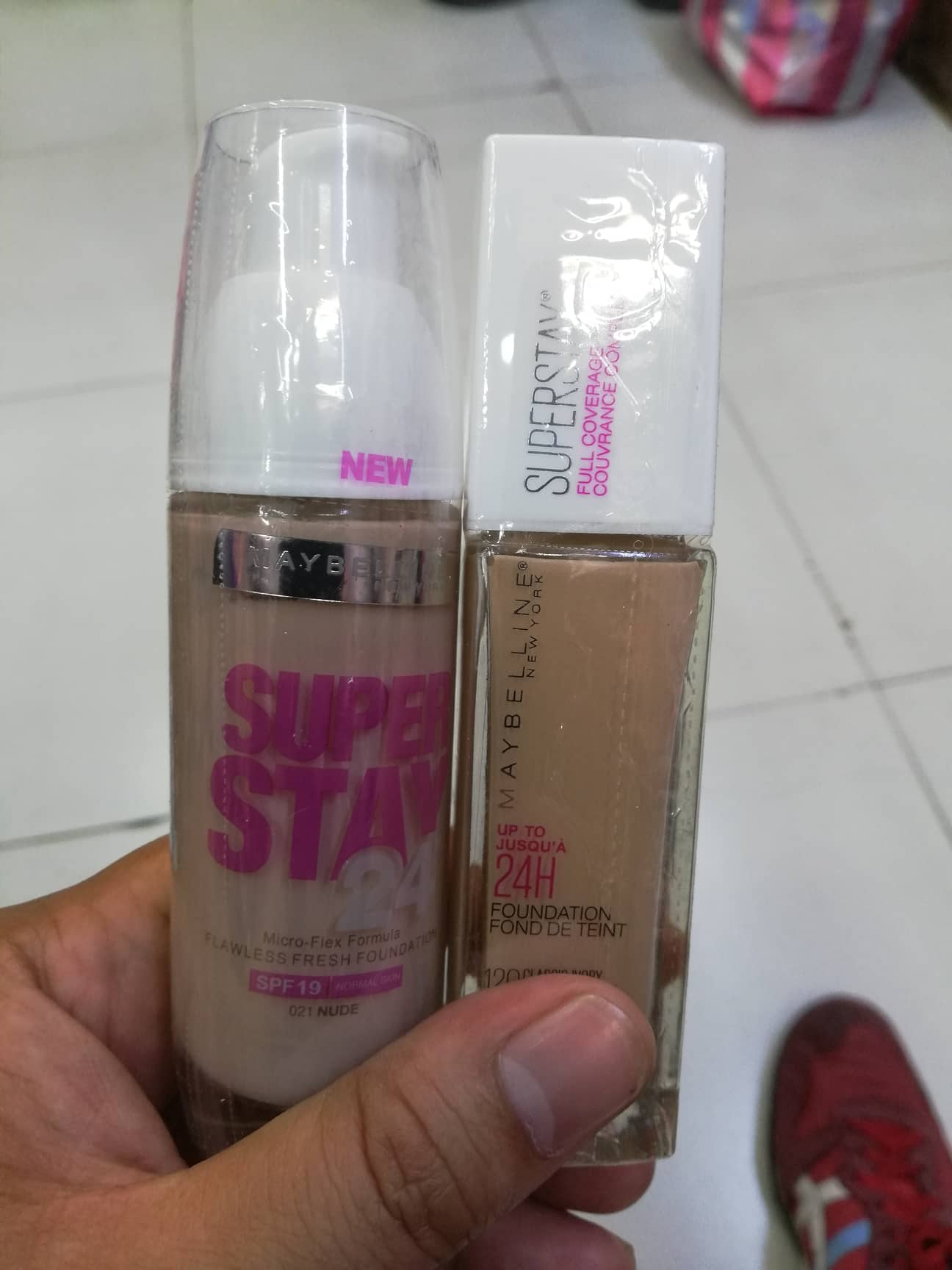 Maybellin super stay 24hrs long lasting liquid foundation Spf 19 - Normal Skin Cheap Maybellin Superstay 24hr Foundation