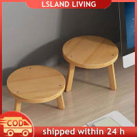 Simple Round Wooden Table Plants Tripod Stand Plant Pot Shelf Organizer Rack Stand Indoor Elegant