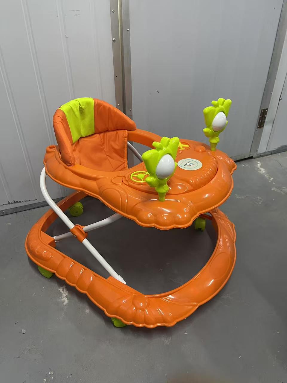 Baby Walker Adjustable Height Animal Toys for Baby Girl Boy Learning Walker w/ Music