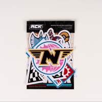 Nick Automatic ″DESIGNS AND MACHINES″ 10pcs Waterproof Eco Solvent Stickers - Sticker Pack
