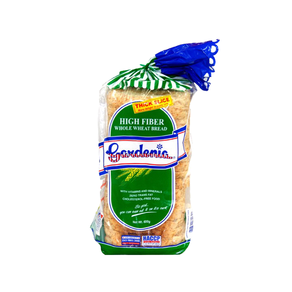 Gardenia High Fiber Wheat Bread 600 grams 1 pc Gardenia Breads Home