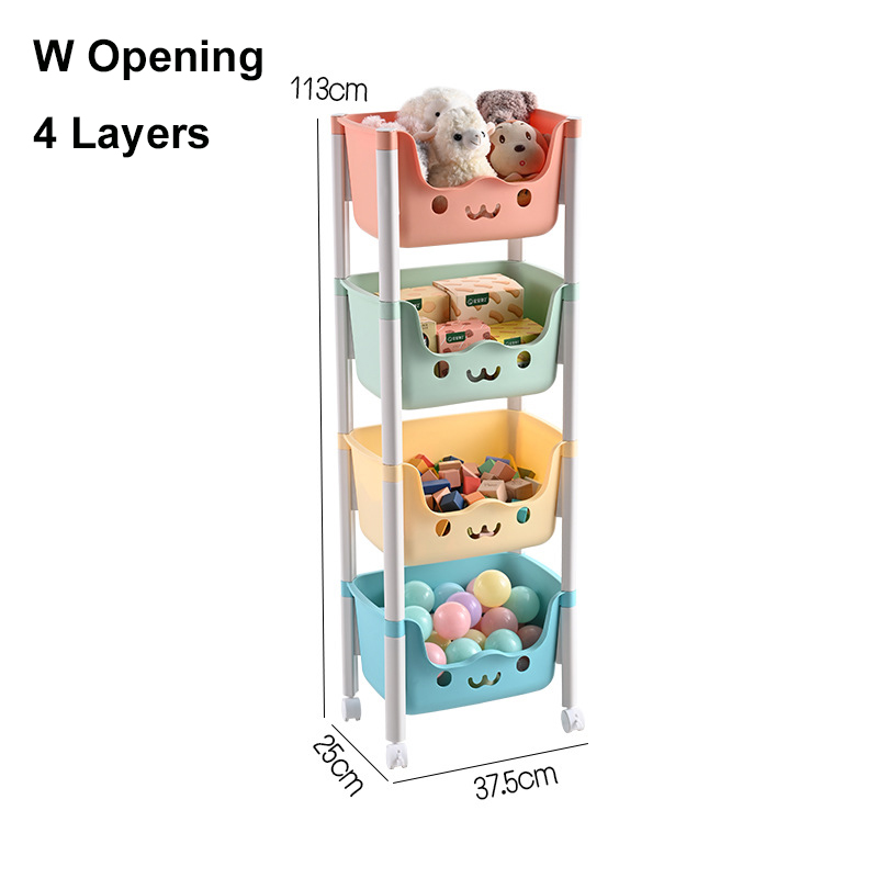Moving Rack Organizer Universal wheel with brake High quality Large Capacity Toy rack organizer home storage organizer