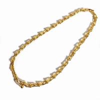 Fiona Jewelry 24k Thailand Gold Plated U-Shaped Horseshoe Buckle Diamond Bracelet Necklace