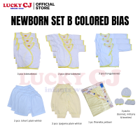 Lucky CJ Newborn Set B Colored Bias Tieside | With Bolster (34 pcs) or Without Bolster (31 pcs)