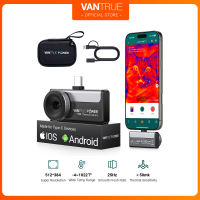 Vantrue TS2 Thermal Imager Scanner for iOSiPad & Android8mm Macro Vision Infrared Imager w/Manual Lens512x384 Super Resolution-4°F~1022°F Temp RangeWork for Home HAVC Inspection