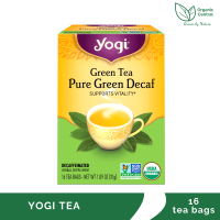 Yogi Tea Green Tea Pure Green Decaf 16 Organic Tea Bags