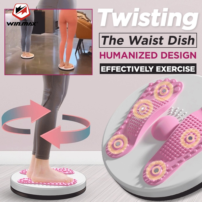 Winmax Thắt lưng Xoắn đĩa Bảng Xoắn Bảng Xoa bóp Chân Đĩa Twister Tập thể dục Gear Workout Tại nhà Phòng tập thể dục Xây dựng cơ thể Thiết bị thể dục