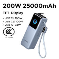 UGREEN Laptop PowerBank 25000mAh 200W 20000mAh 165W 130W Super Fast Charging for Laptop Dell MacBook air Lenovo Power Station TFT Dispaly 3-Port Support iPhone 18 17 16 pro max SAMSUNG S25 Ultra 45W Fast Charging Portable Power Bank