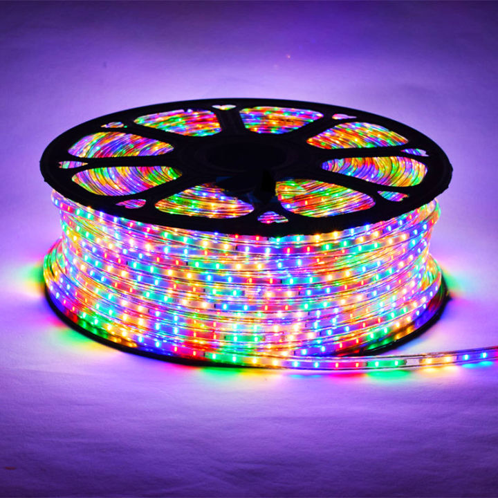 INXX LED Strip Light Outdoor Waterproof Cuttable Eye Protection AC 220V Flexible Rope Tube Narrow Neon Light For DIY Christmas Holiday Decoration For Room Ceiling Light