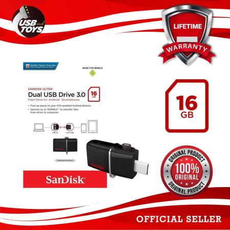 SanDisk Ultra SDDD2 16GB OTG / Dual USB Drive 3.0