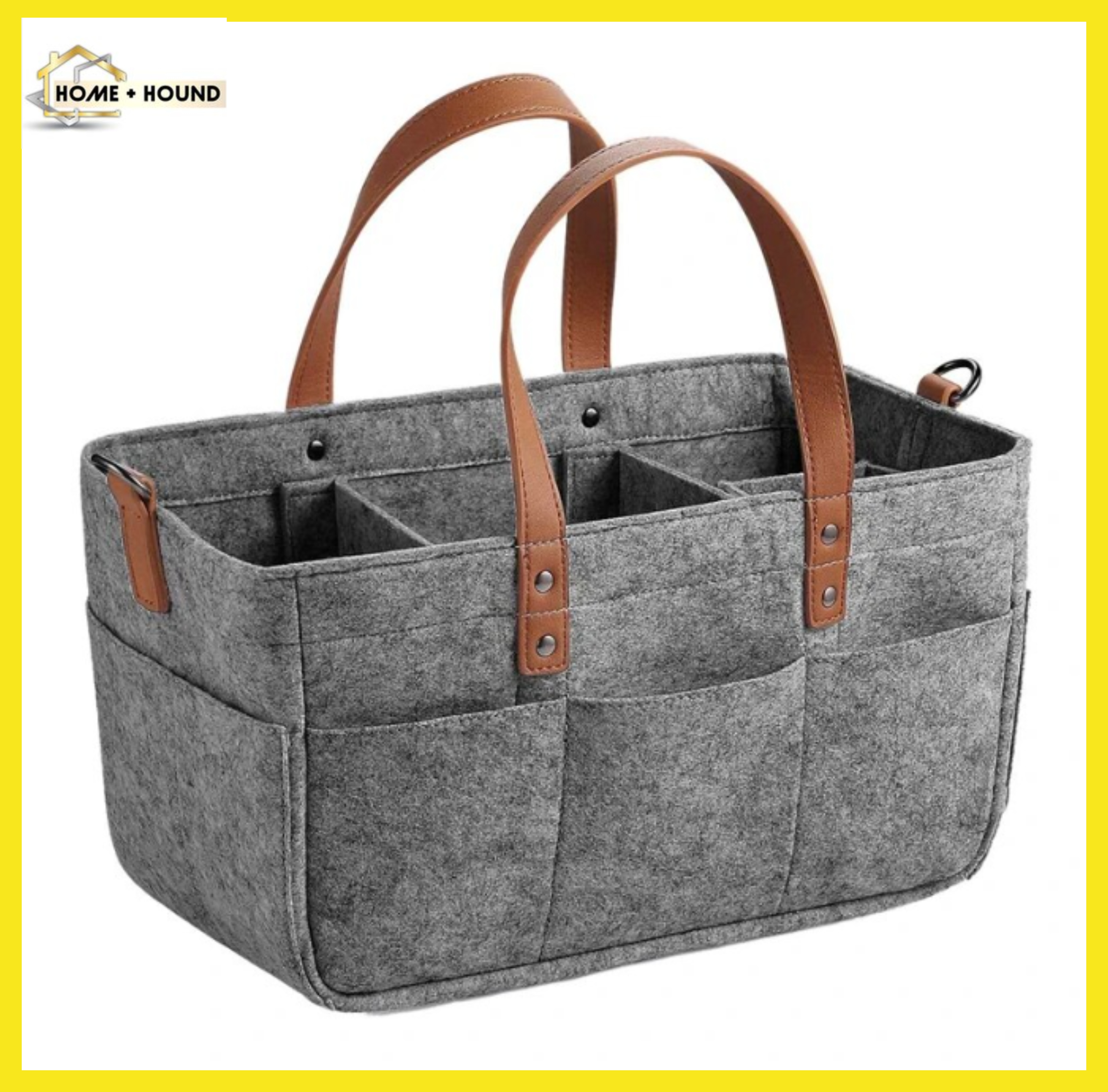 Home+Hound Portable Nursery Bin Car Storage Basket for Toys Baby Diaper Caddy Organizer Baby