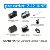 DJI Osmo Nano - Ultra-Light | Magnetic Mounting | 1/1.3″ Sensor | 4K 60fps | 143° View | IPX4 Splash-Proof