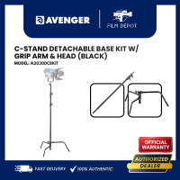 AVENGER A2030DCBKIT C-STAND DETACHABLE BASE KIT W/ GRIP ARM & HEAD (BLACK) | MAX HEIGHT 300cm MAX PAYLOAD 10kg FOR STUDIO LIGHT | STUDIO LIGHTING STAND