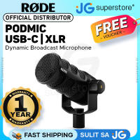 RØDE PodMic Dynamic Broadcast Microphone XLR / USB Type-C Cardioid Mic for Podcasting Streaming Voice Recording Livestreaming & Content Creation (White / Black) | JG Superstore