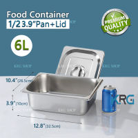 304 Stainless Steel Hotel Pan With Cover Buffet Food Storage With Lid Pan Rectangular Tray Set Metal Food Tray