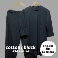Jeffstore Fashion CLASSY LONGBACK  KNITTED COORDINATES TERNO