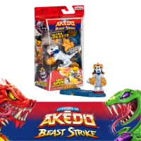Legends of Akedo Beast Strike Ultra Beast Ripclaw Alphawolf - Supersized with 360 Degree Spin Attack Ripclaw Alphawolf Strike with Claws and Jaws Children Toys Gift for Kids Toys for 6 years and above