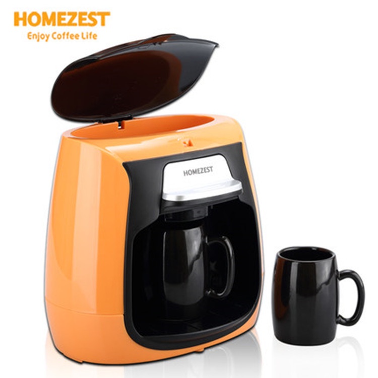 HOMEZEST American home coffee machine mini double cup freshly ground