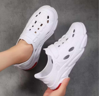 Rubber shoes with holes for men rubber material super light breathable comfortable super durable waterproof footwear
