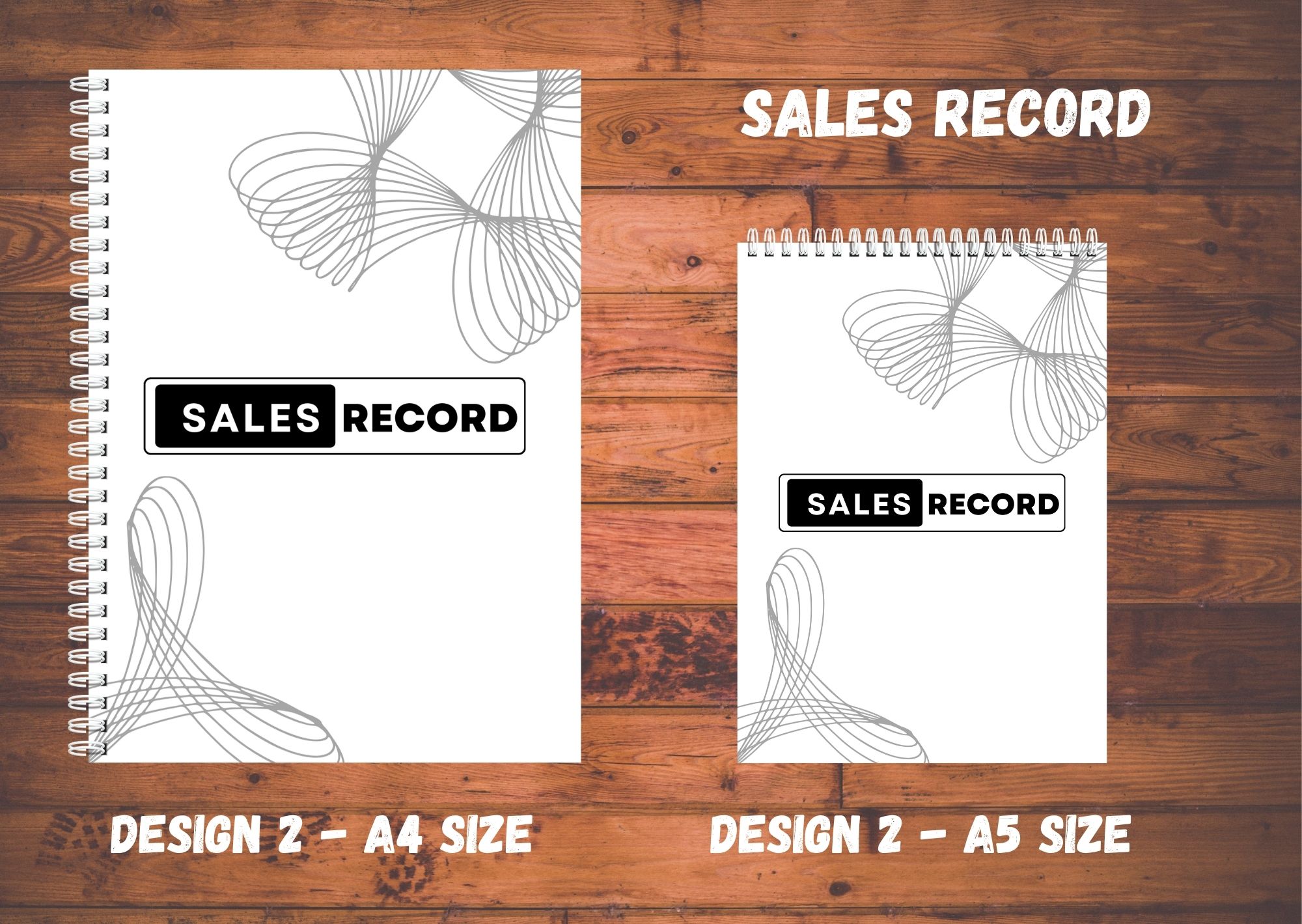 SALES RECORD • Laminated Cover • A5 / A4 size • 80gsm • 70 leaves • 140 pages • OPTION TO CUSTOMIZE